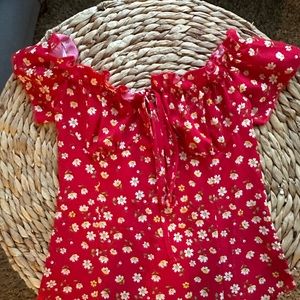 Shein Floral Ruffle Dress